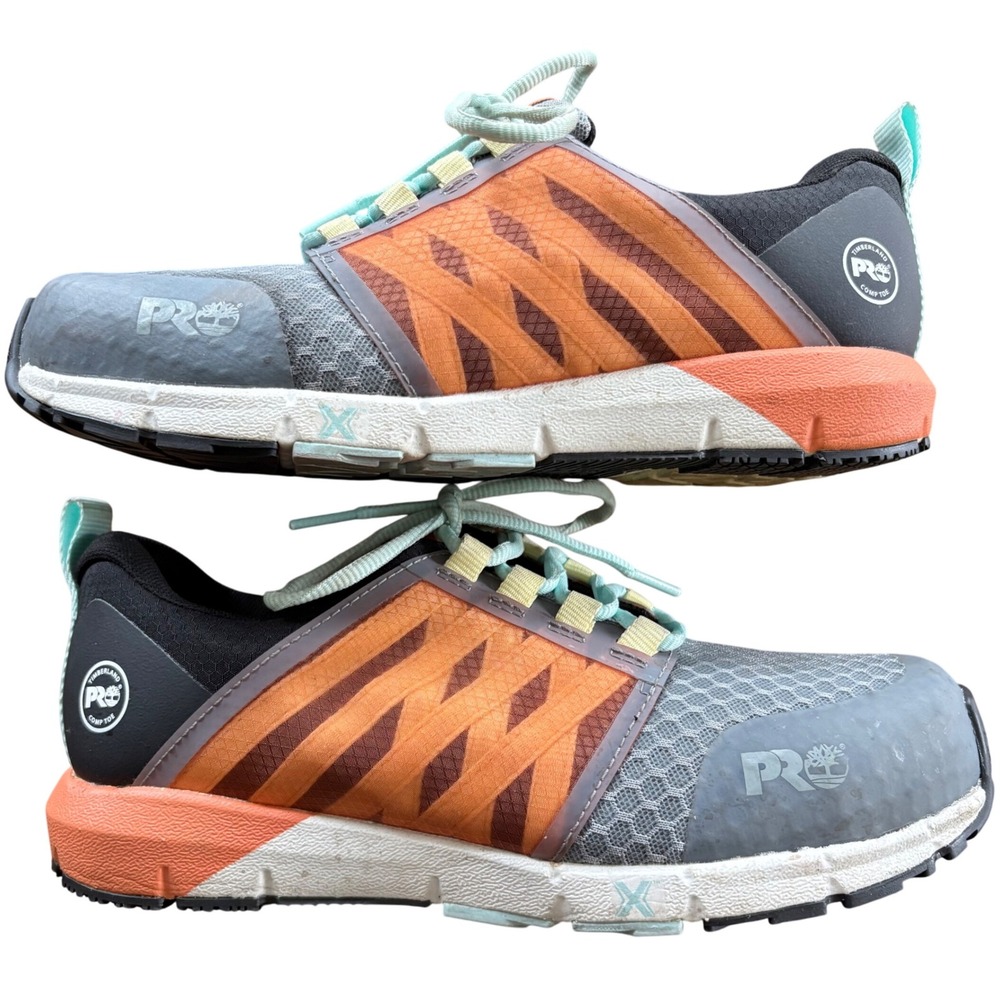 $125 TIMBERLAND PRO‎ Composite Safety Toe Work Sneakers Anti-Fatigue Shoes SZ W8
